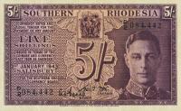 Gallery image for Southern Rhodesia p8a: 5 Shillings